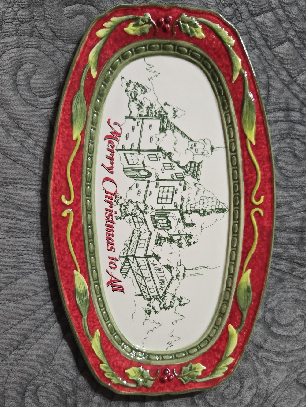 Fitz And Floyd St. Nick Sentiment Tray